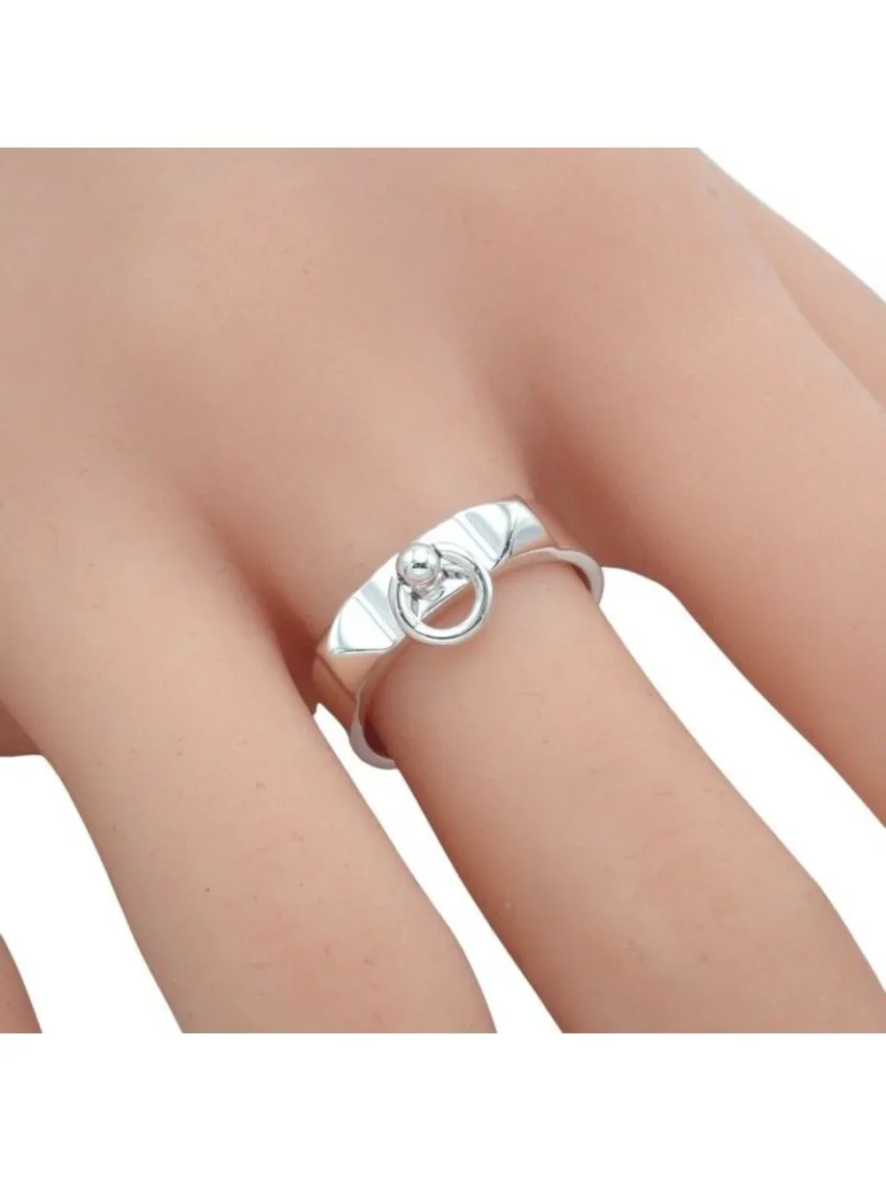 Hermes Collier de Chien PM Actual Ring Included 925 Sterling Silver